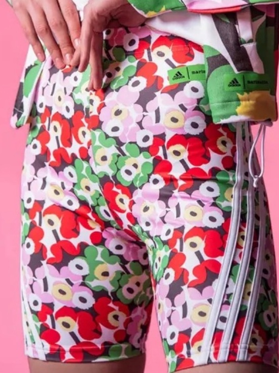 adidas Pants - Adidas & Marimekko flower Cycling Shorts Small